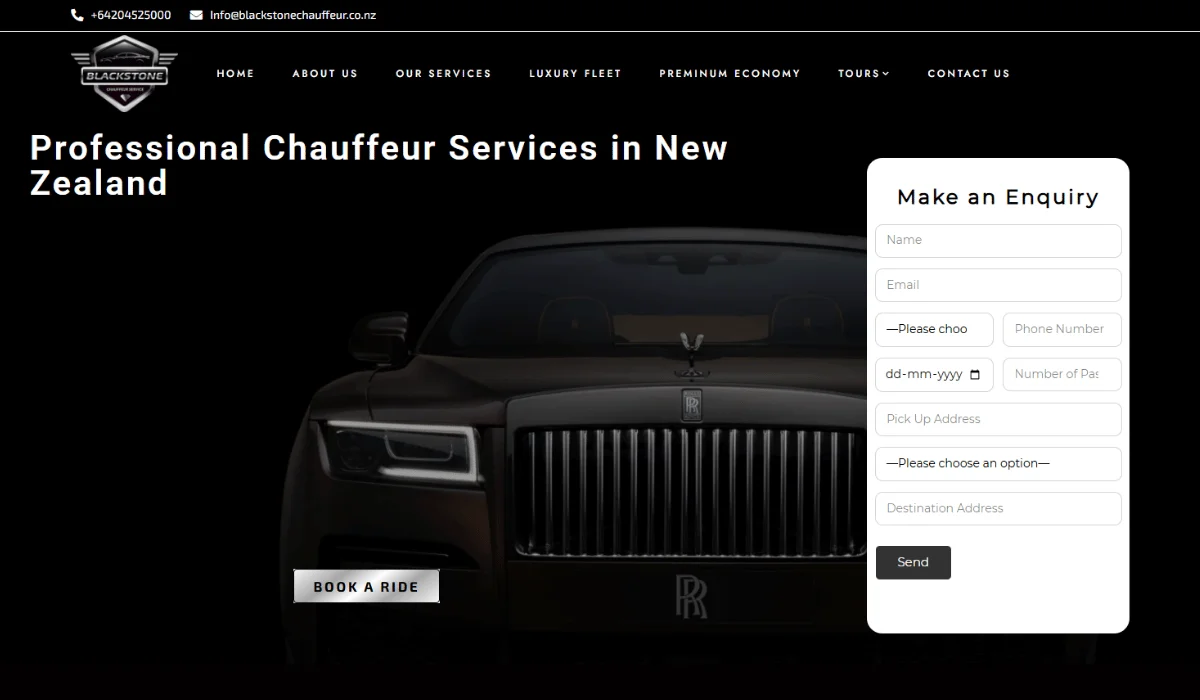 blackstonechauffeur - portfolio revolution hub